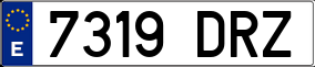Truck License Plate